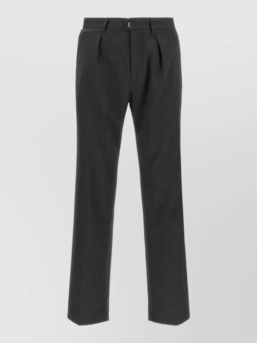 Incotex wool-blend pleated tailored trousers