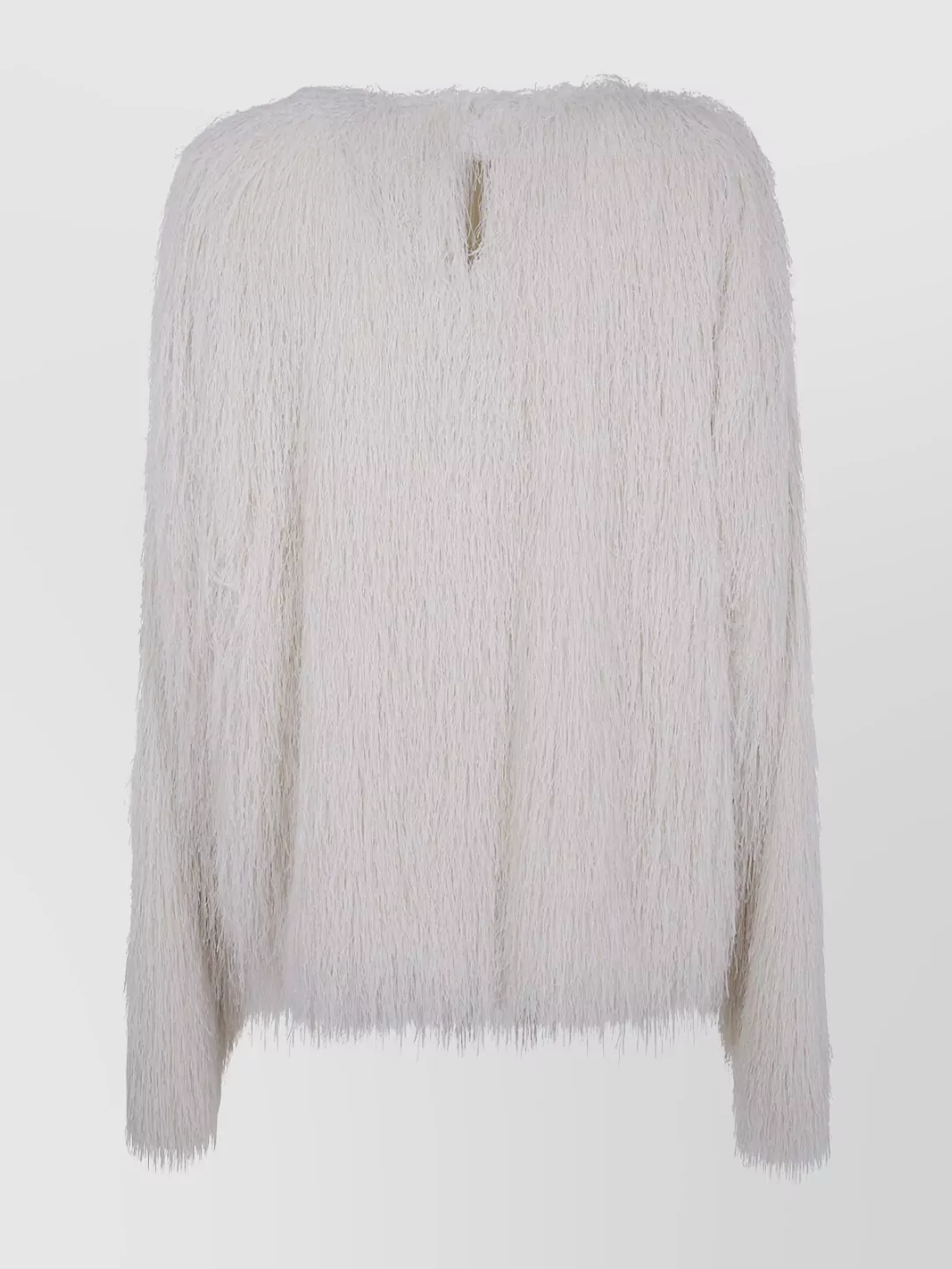 Dries Van Noten Textured Long Sleeve Shirt With Keyhole Back
