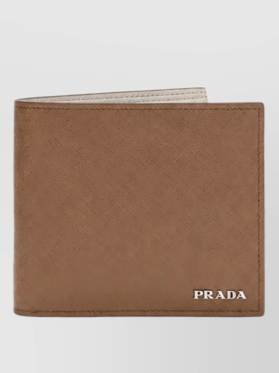 Prada calf leather wallet