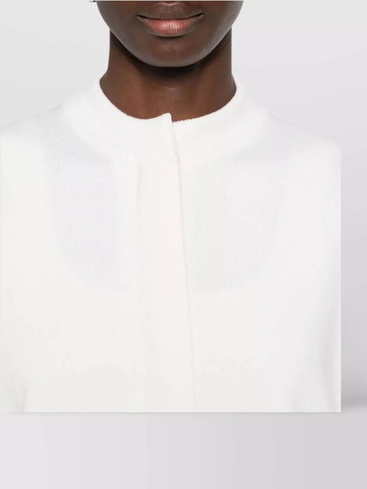 Max Mara Merino Wool Bomber Jacket With Long Sleeves In White