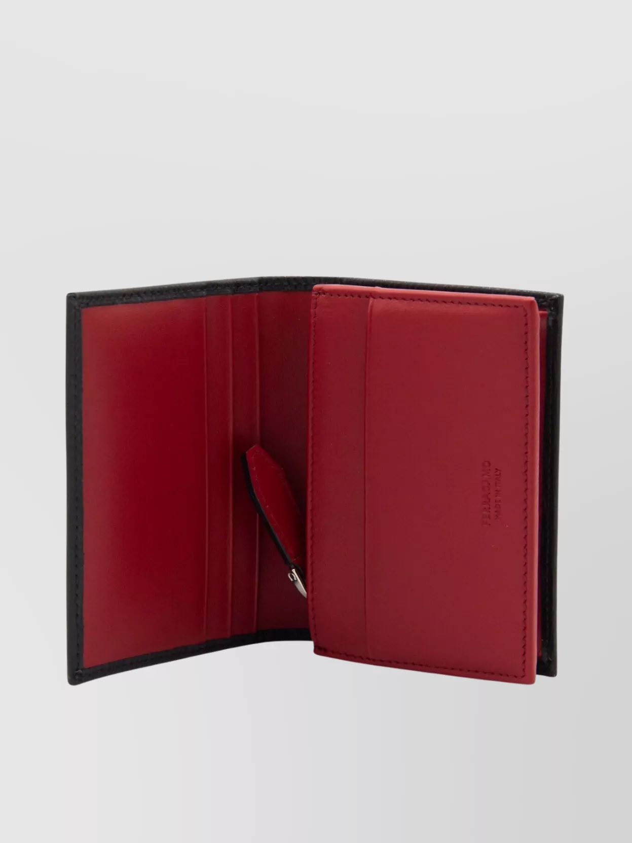 Ferragamo Compact Textured Leather Wallets