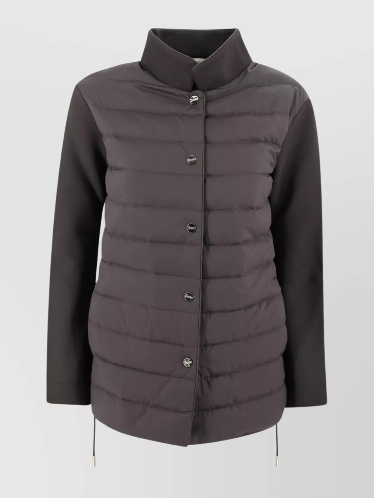 Herno Padded Jacket With Fabric Sleeves In Multi