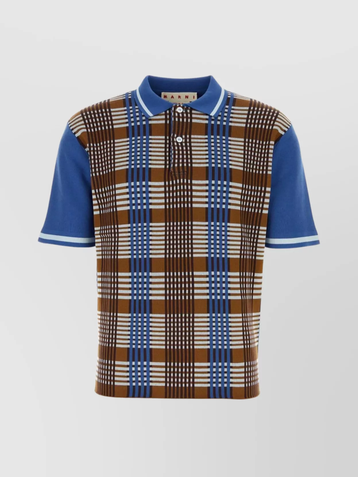 Shop Marni Embroidered Cotton Polo Shirt