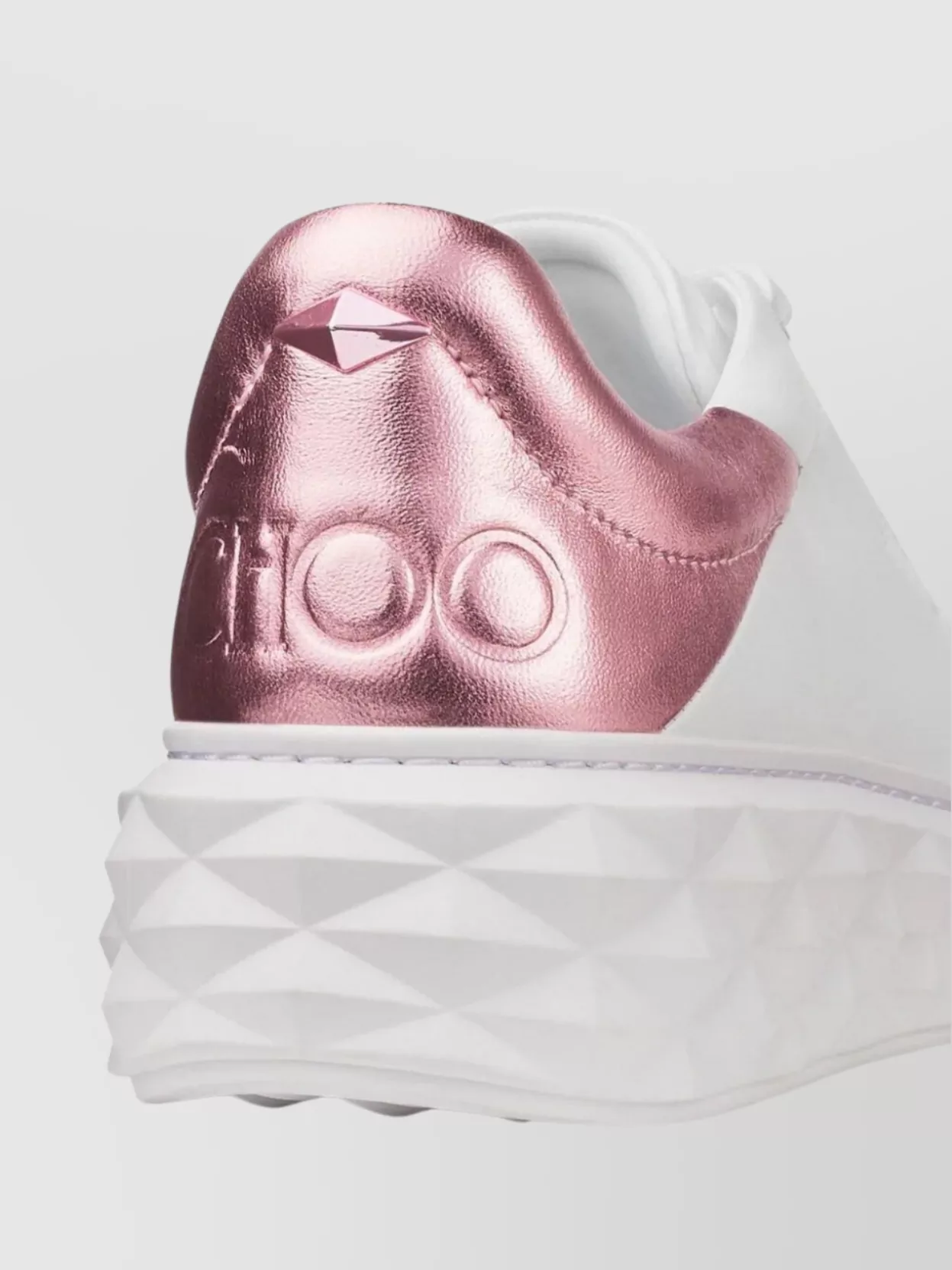 Jimmy Choo Maxi/F Ii Leather Mix/Met Sneakers