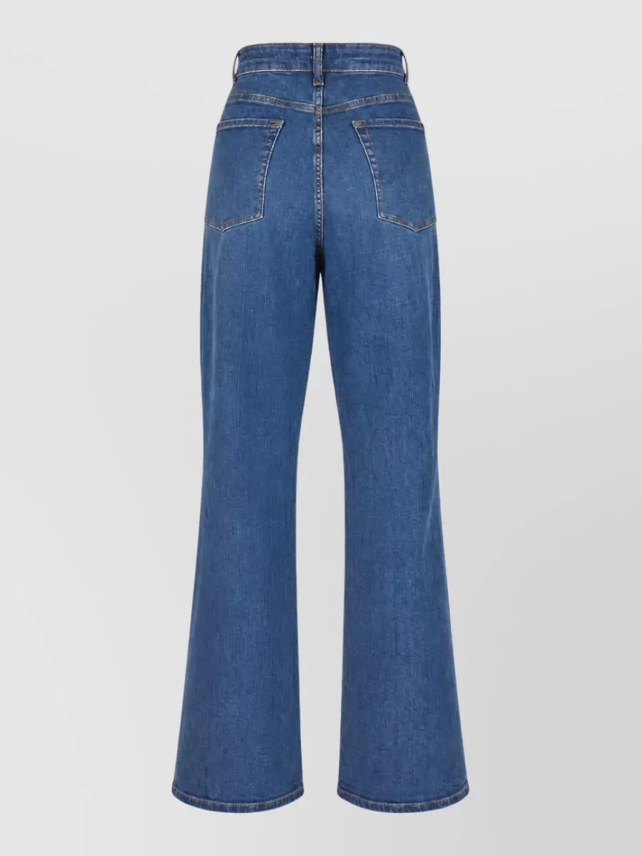 7 For All Mankind Denim Wide-Leg Trousers