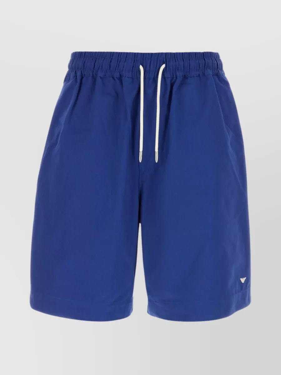 Emporio Armani Bermuda Shorts In Cotton