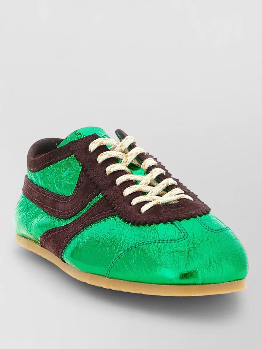 Dries Van Noten Leather Low-Top Sneakers