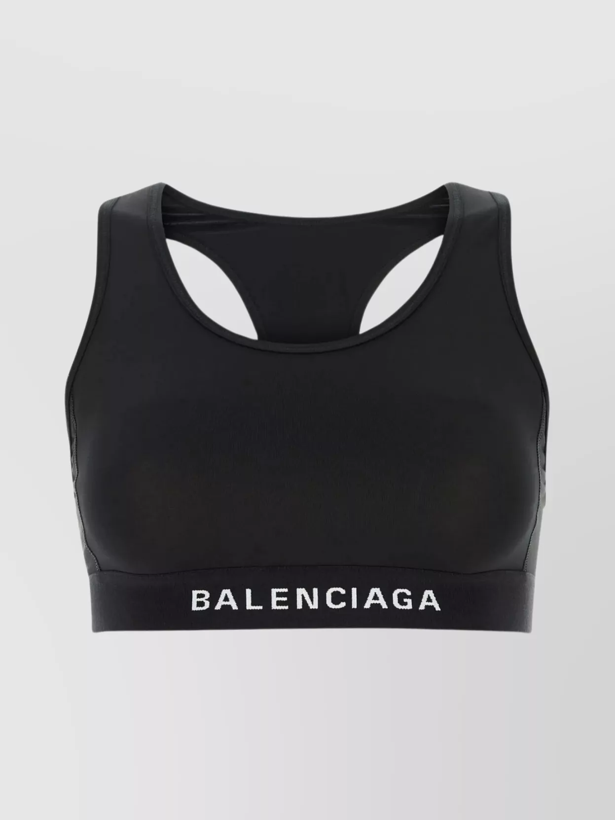 Shop Balenciaga Polyester Racerback Top With Stylish Cut-outs