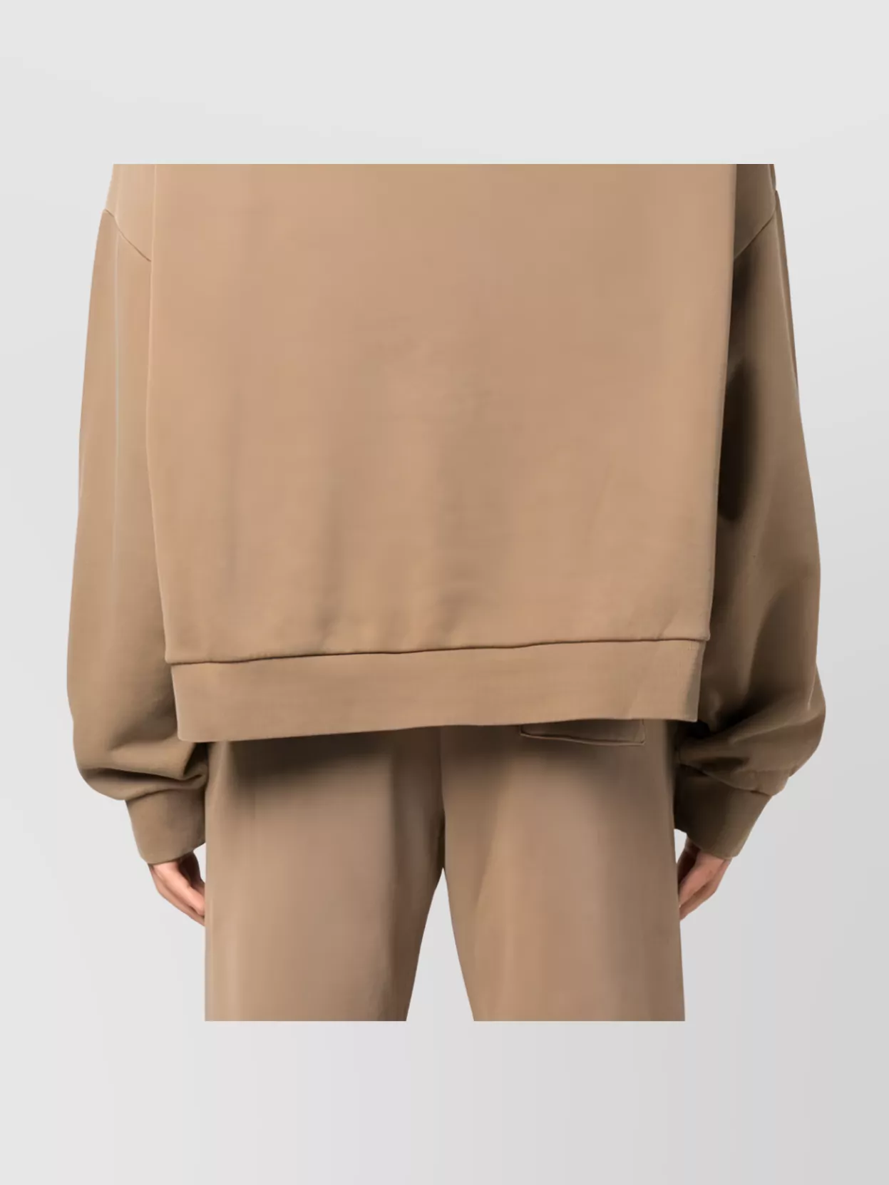 Entire Studios Oversized Organic Cotton Hoodie With Drop Shoulder In Brown