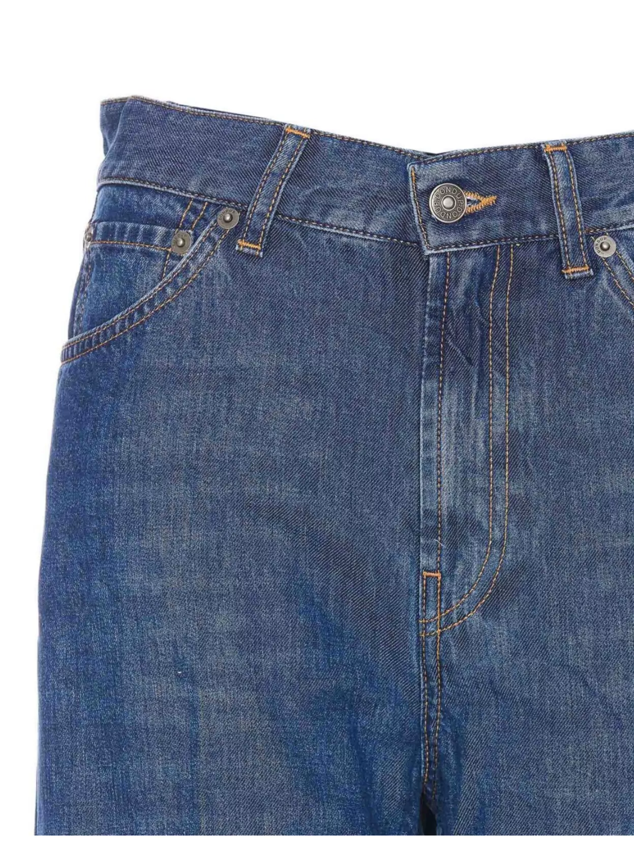 DONDUP FLARED TROUSERS WITH POCKETS AND BELT LOOPS