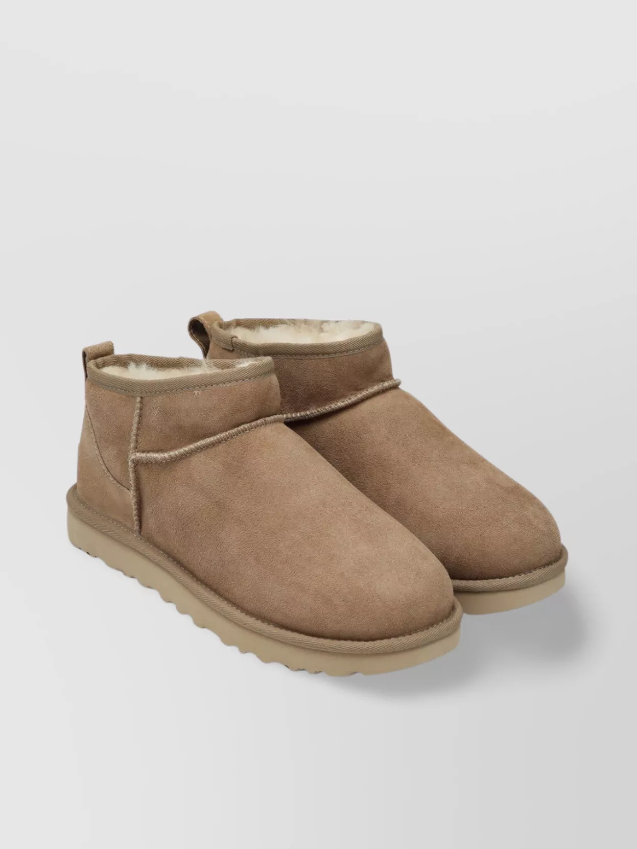 Ugg Mini Round Toe Flat Suede Boots