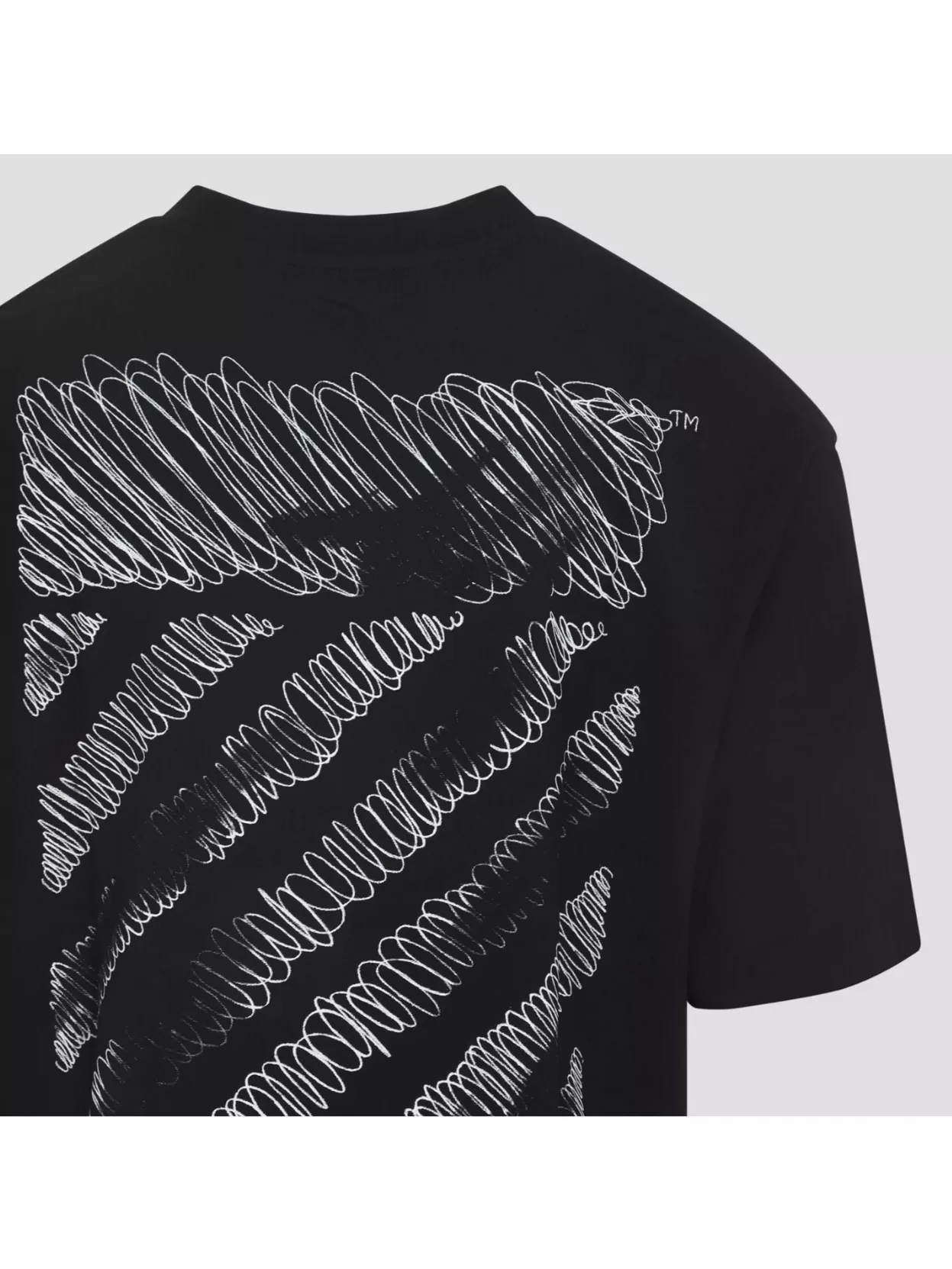 Off-White Graphic Print Short Sleeve Crew Neck T-Shirt
