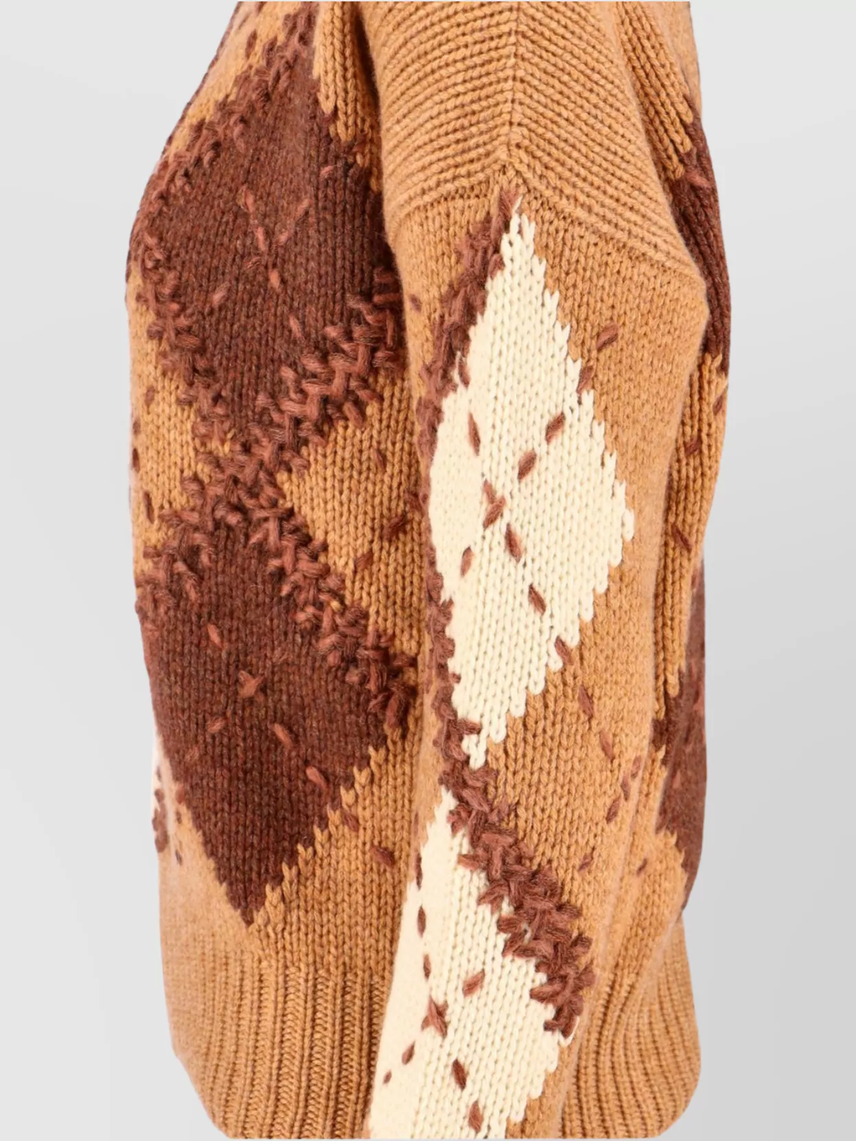 Ermanno Scervino Argyle High Neck Knitwear