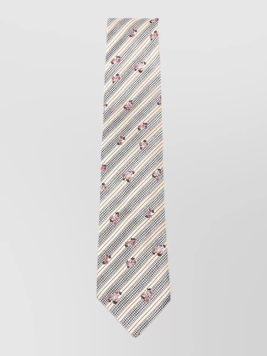 Dries Van Noten silk printed tie