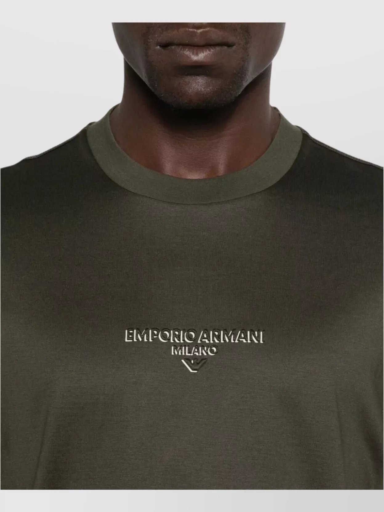 Emporio Armani Short Sleeve Crew Neck Straight Hem T-Shirt