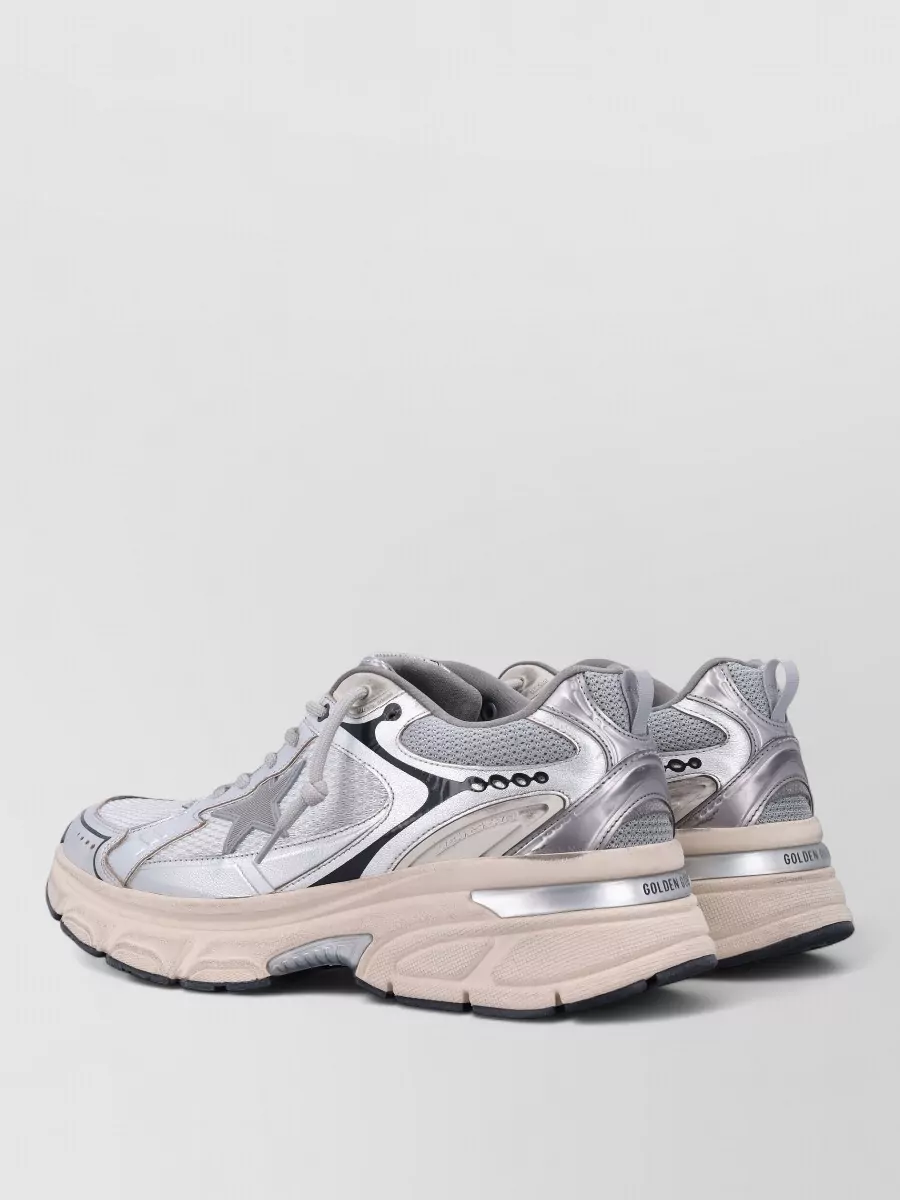 Golden Goose Leather And Mesh Low-Top Sneakers