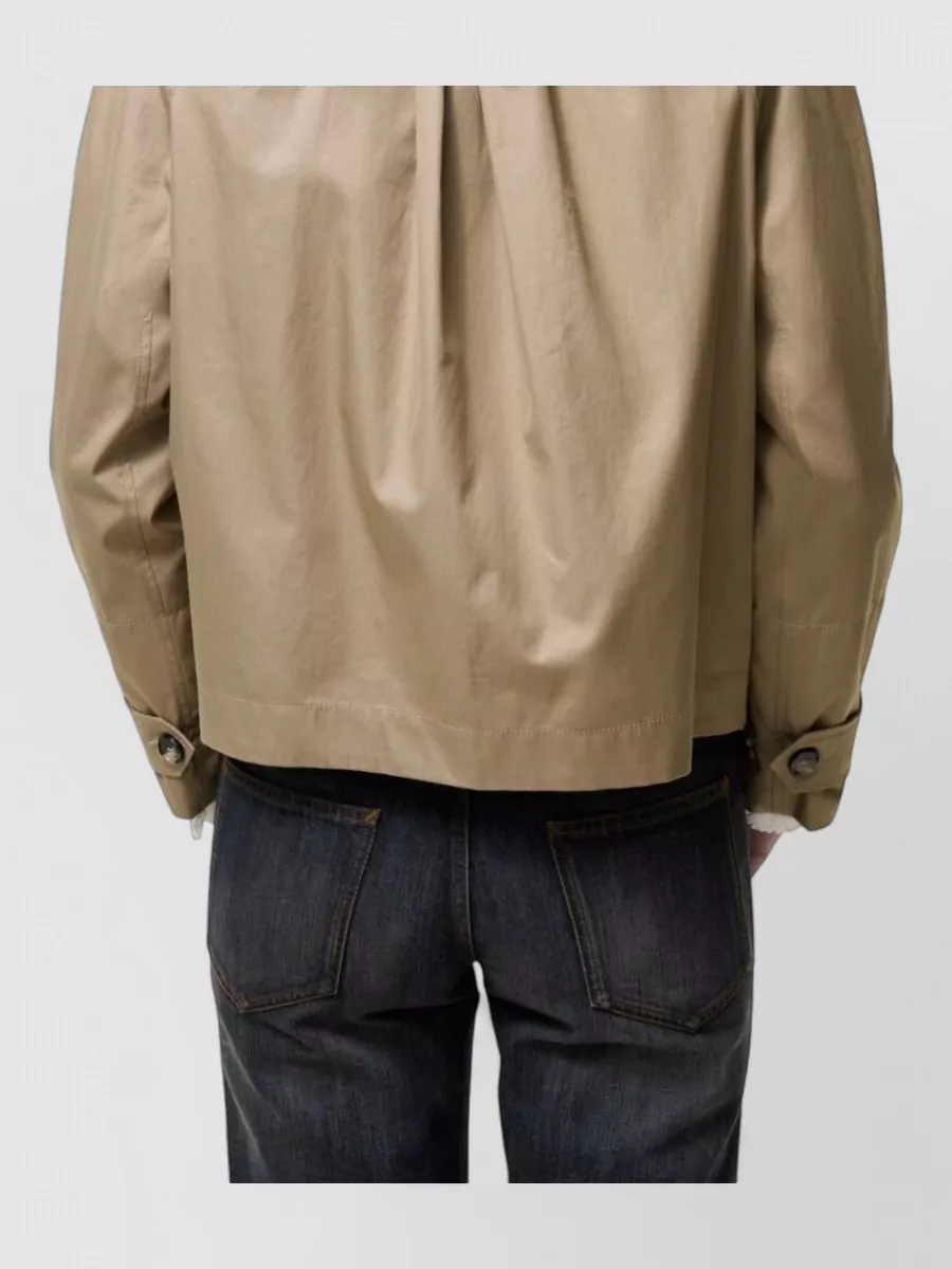 Burberry Cotton Oversized Single-Breasted Coat