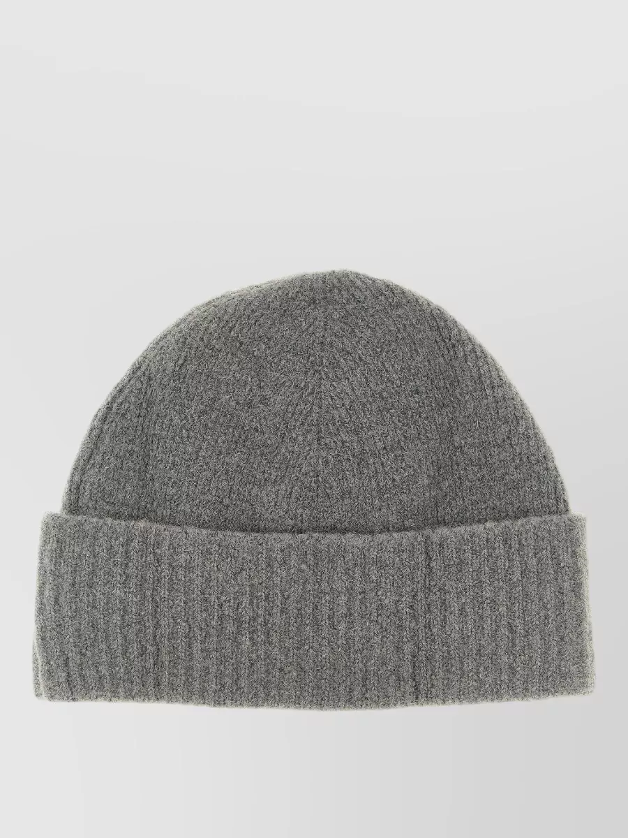 Ami Paris alpaca ribbed beanie