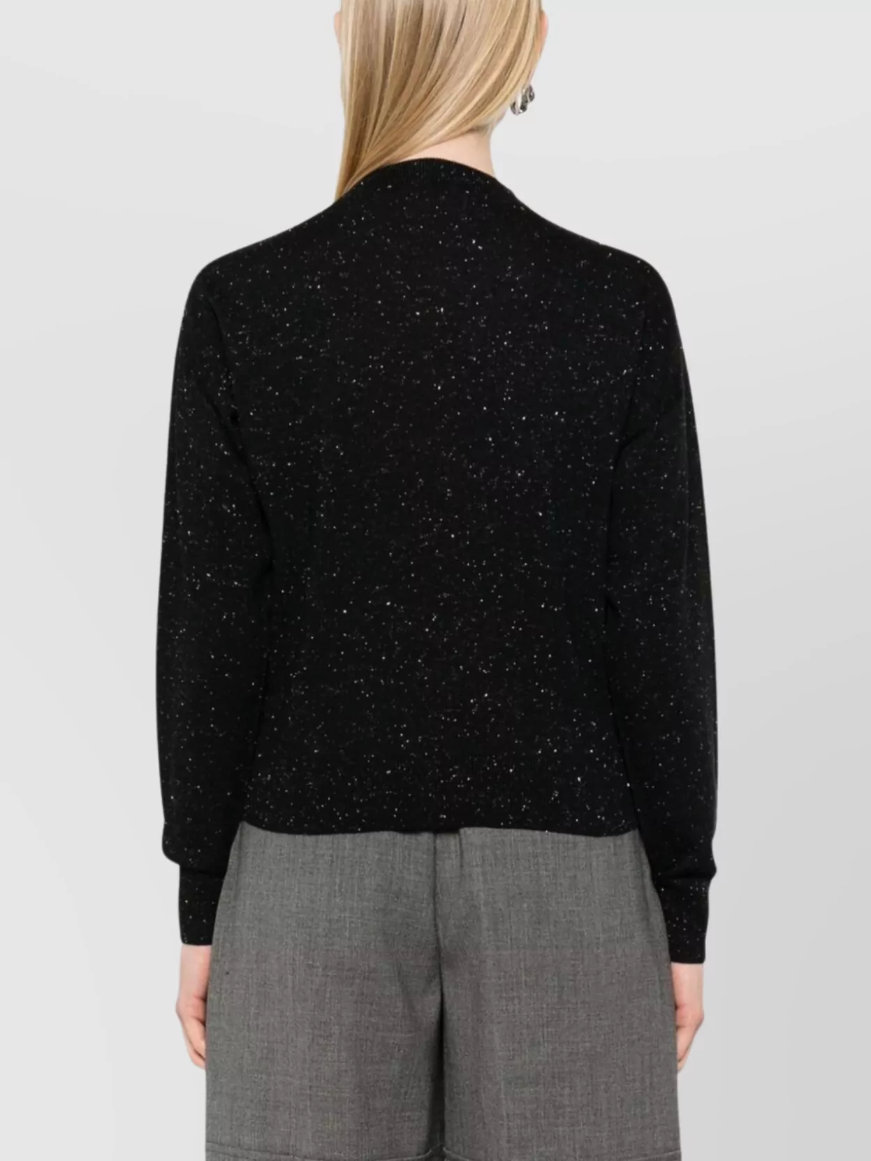Peserico Speckled Knitwear With Crew Neck And Long Sleeves