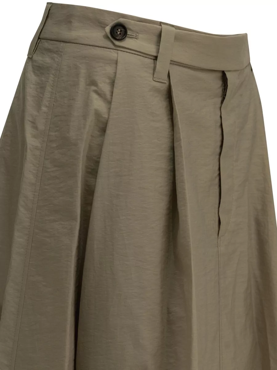 Brunello Cucinelli Pleated Midi Skirt
