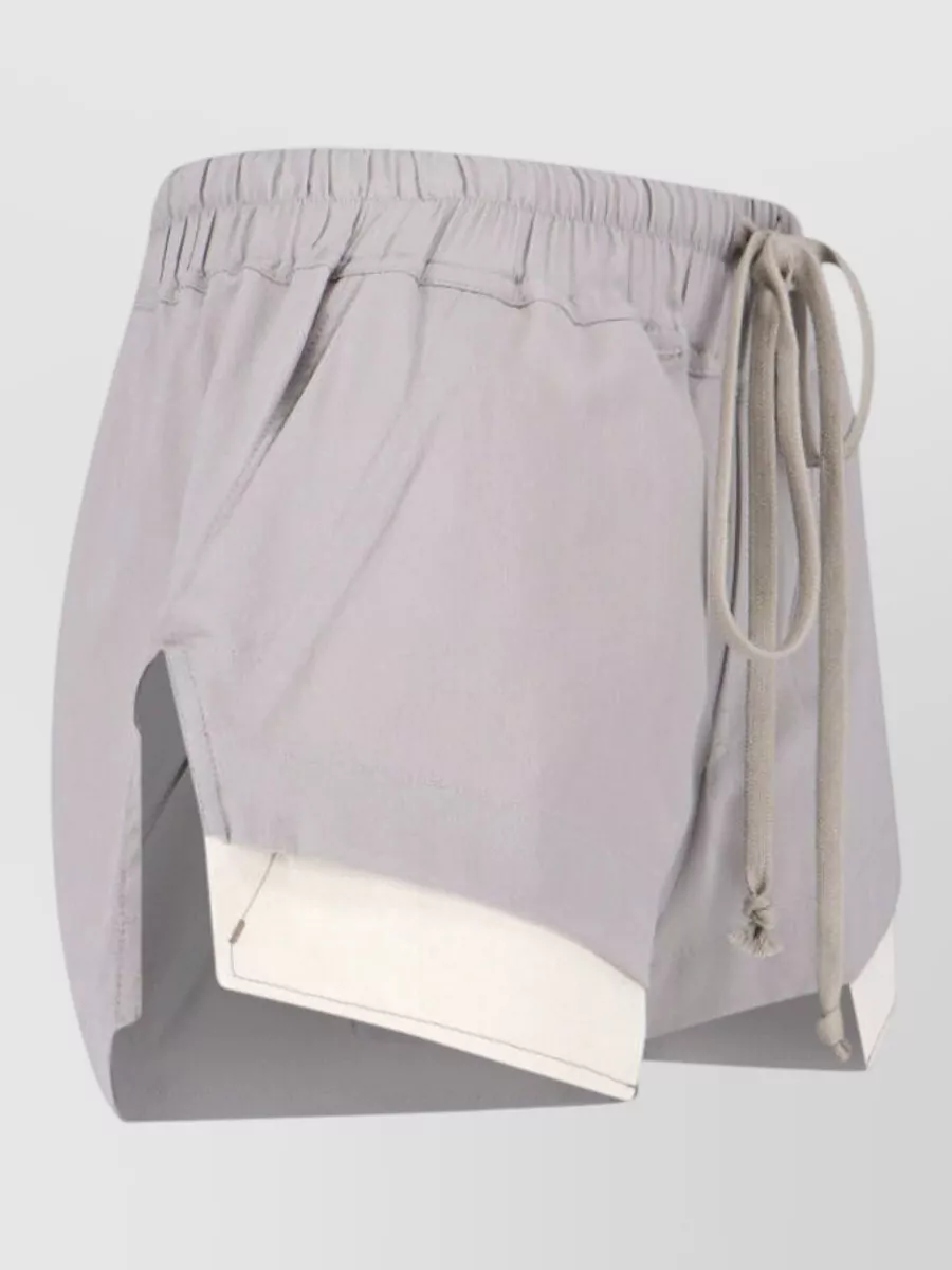 Rick Owens Silk Knee-Length Shorts