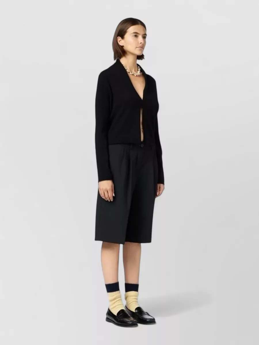 Guest In Residence Ribbed Cashmere Long-Sleeve Polo Jumper