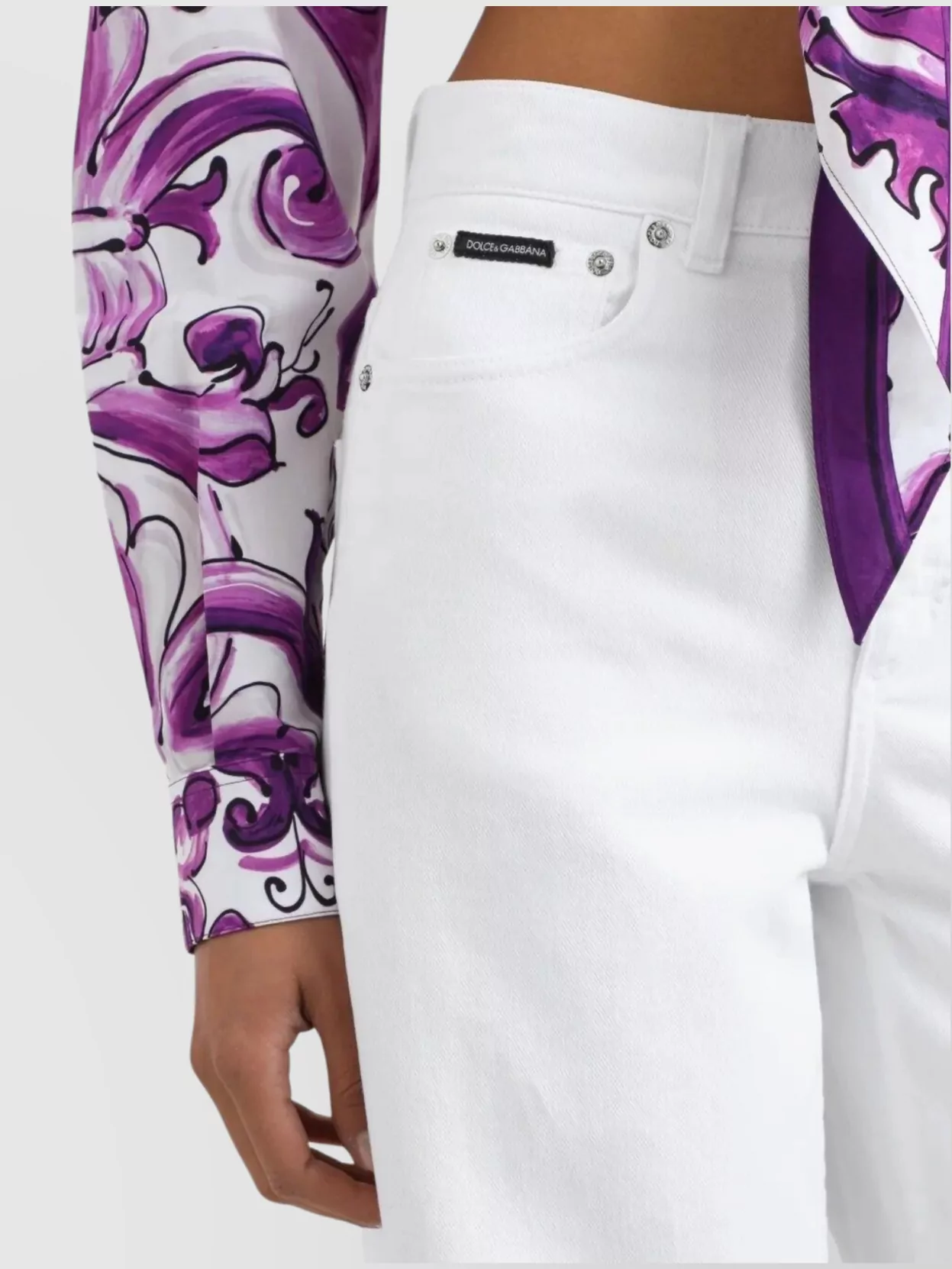 Dolce&Gabbana Trousers Wide-Leg Five Pockets