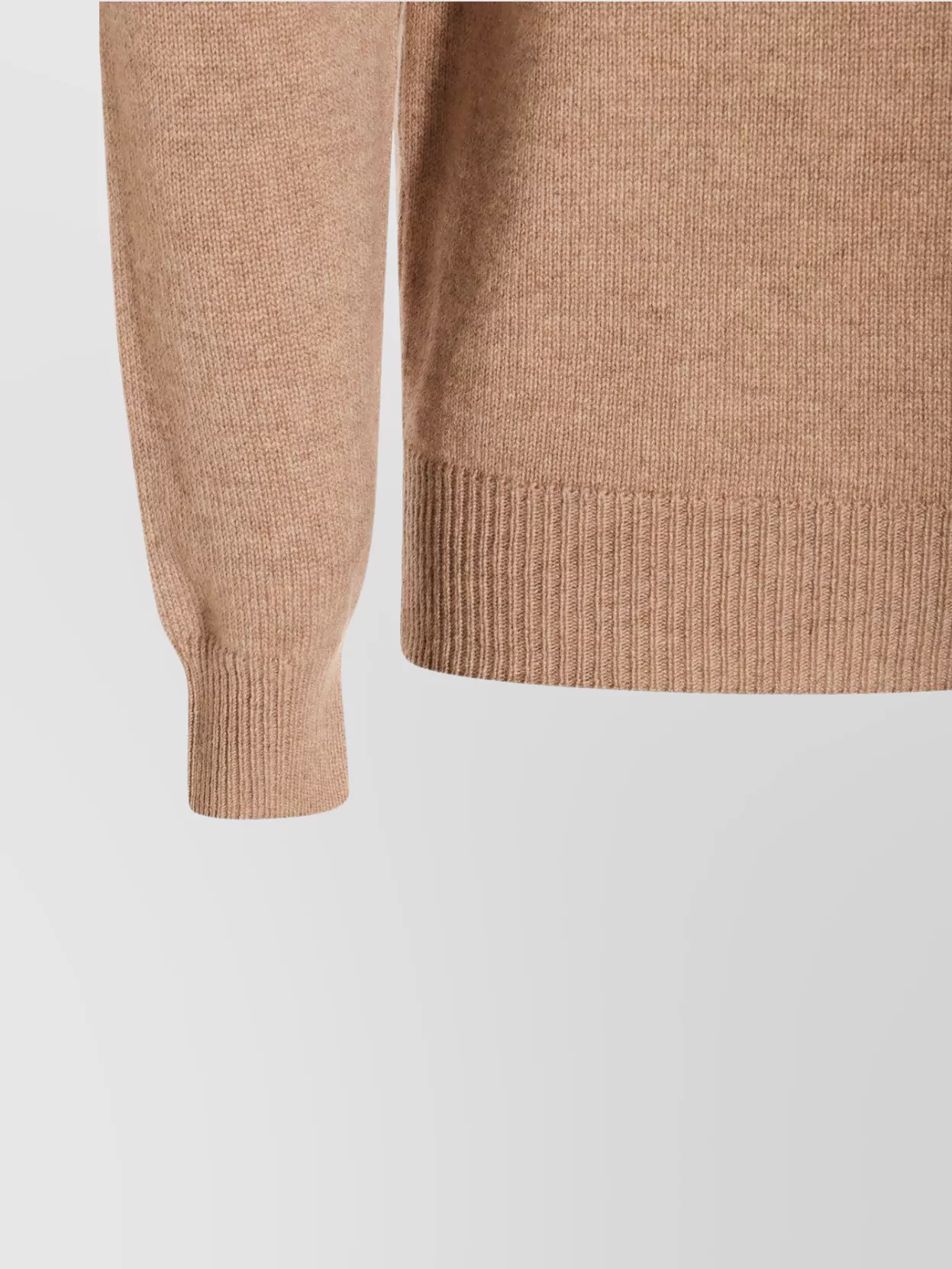 Malo Ribbed Cuffs Turtleneck Sweater