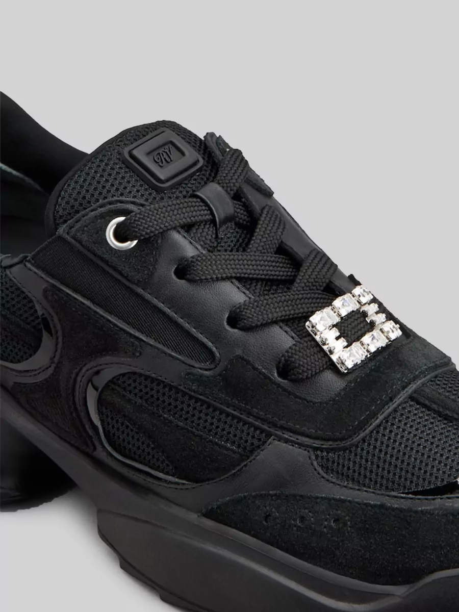 Roger Vivier Leather Low-Top Sneakers