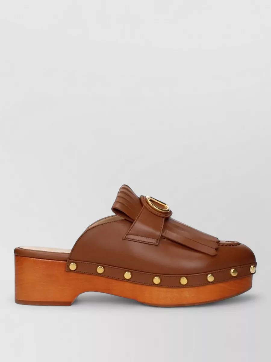 Valentino Garavani Leather Mules