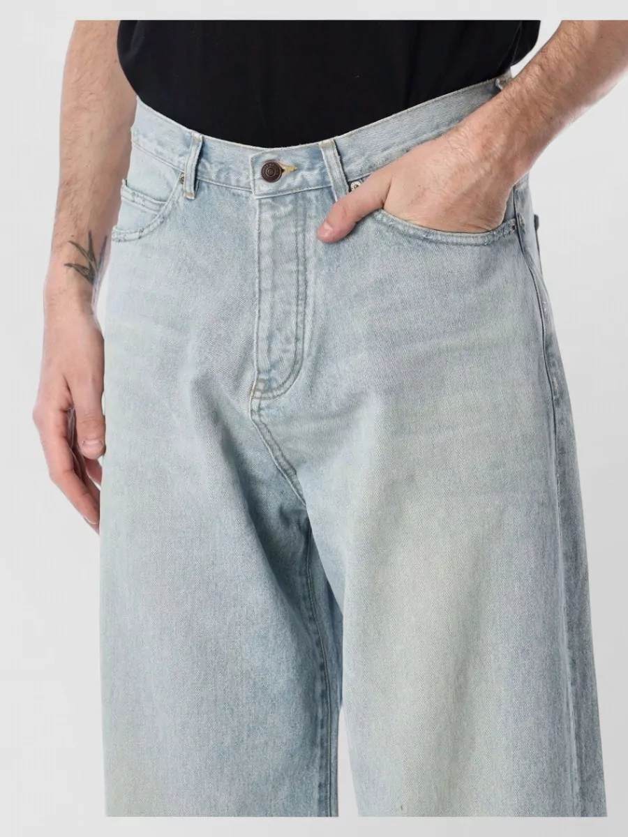 Balenciaga Denim Wide-Leg Jeans