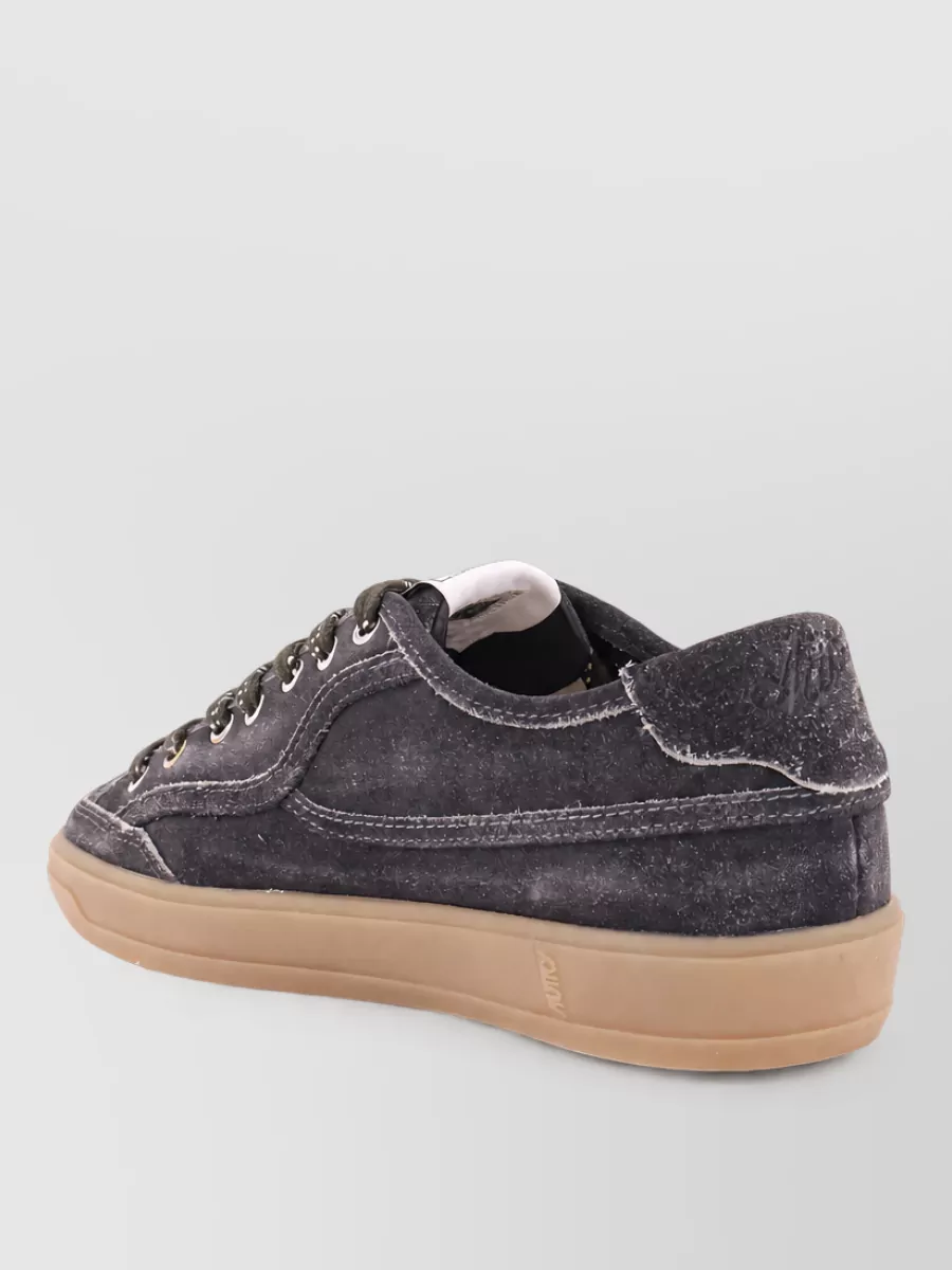Autry Suede Leather Low-Top Lace-Up Sneakers