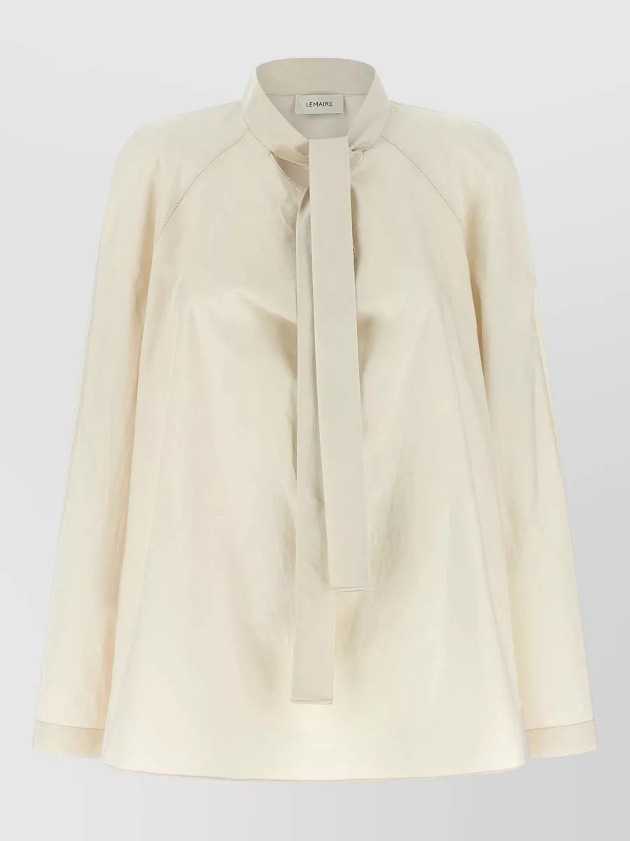Lemaire Silk Ascot Collar Blouse