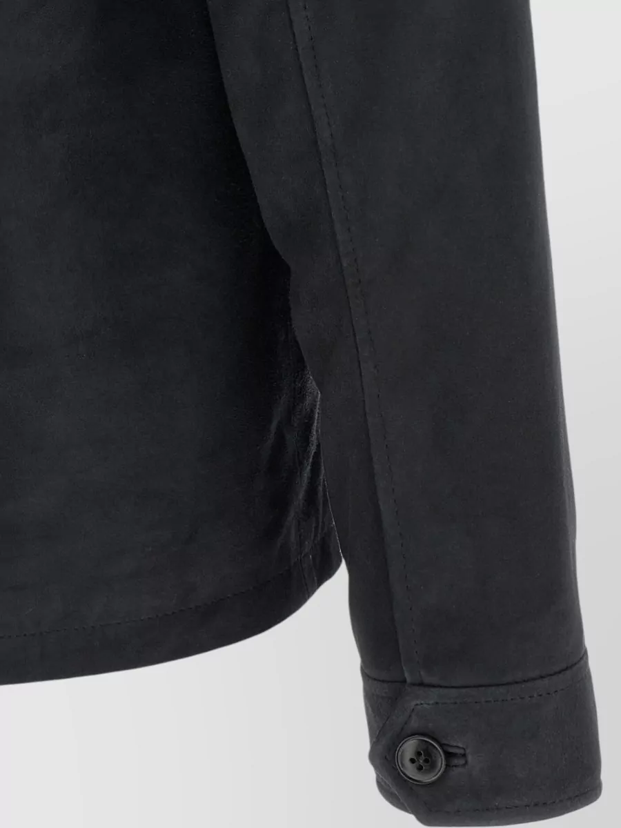Pal Zileri Leather Overshirt