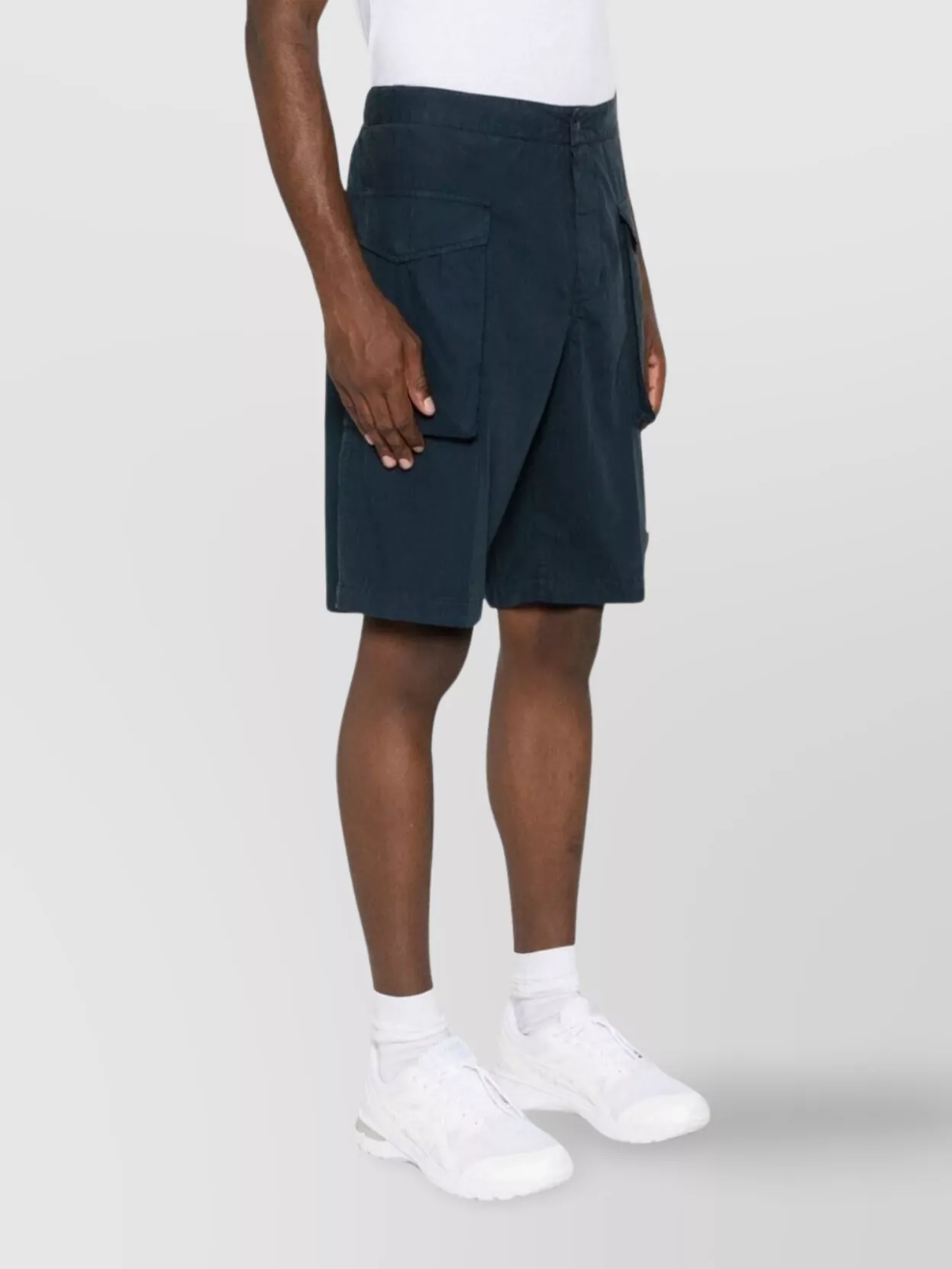 Aspesi Knee Length Shorts Elastic Waistband