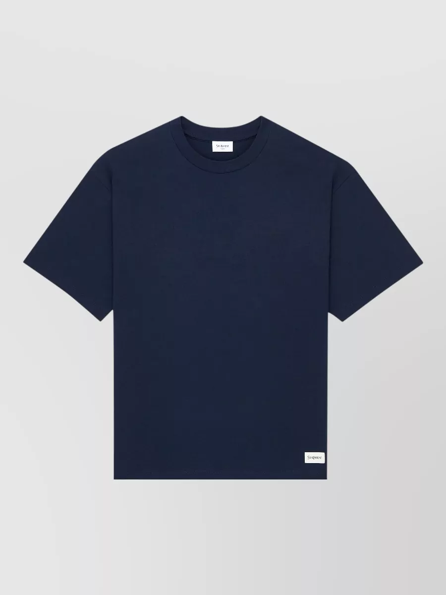 Saint Laurent cotton modal loose-fit crewneck t-shirt