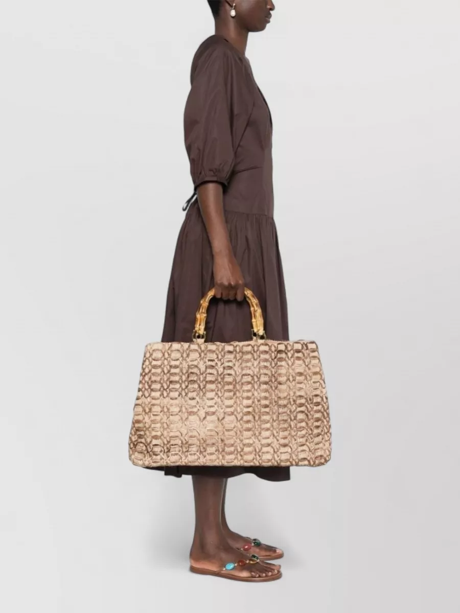 La Milanesa Straw Tote Bag