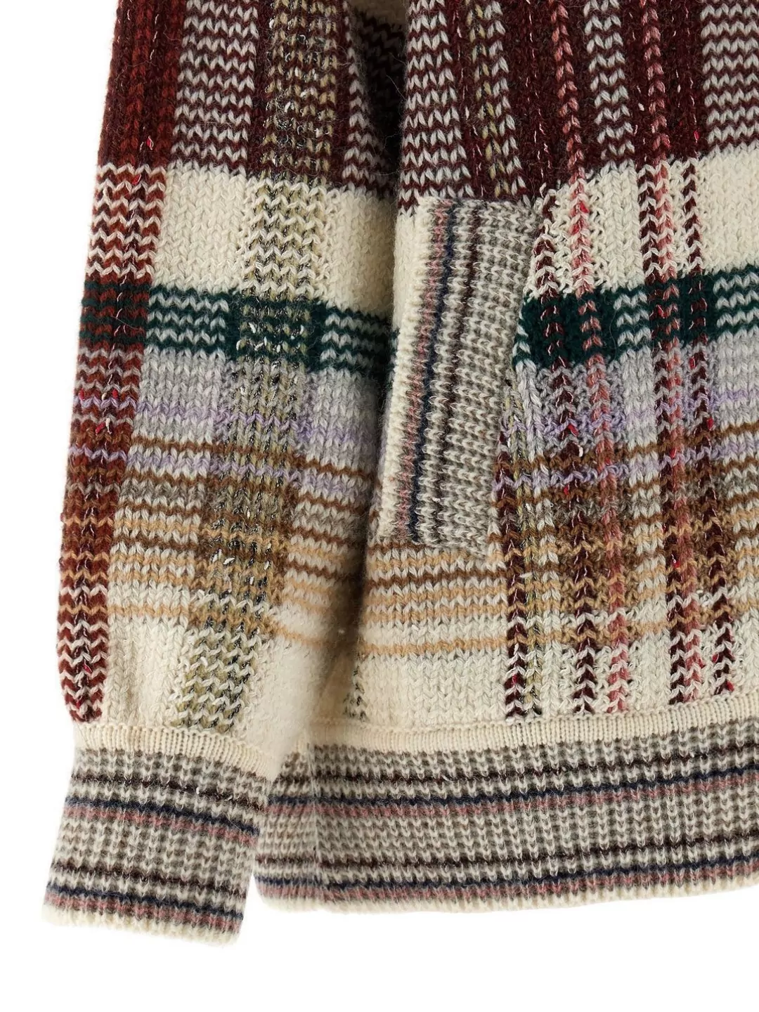 Missoni High Collar Knit Cardigan Featuring Pockets