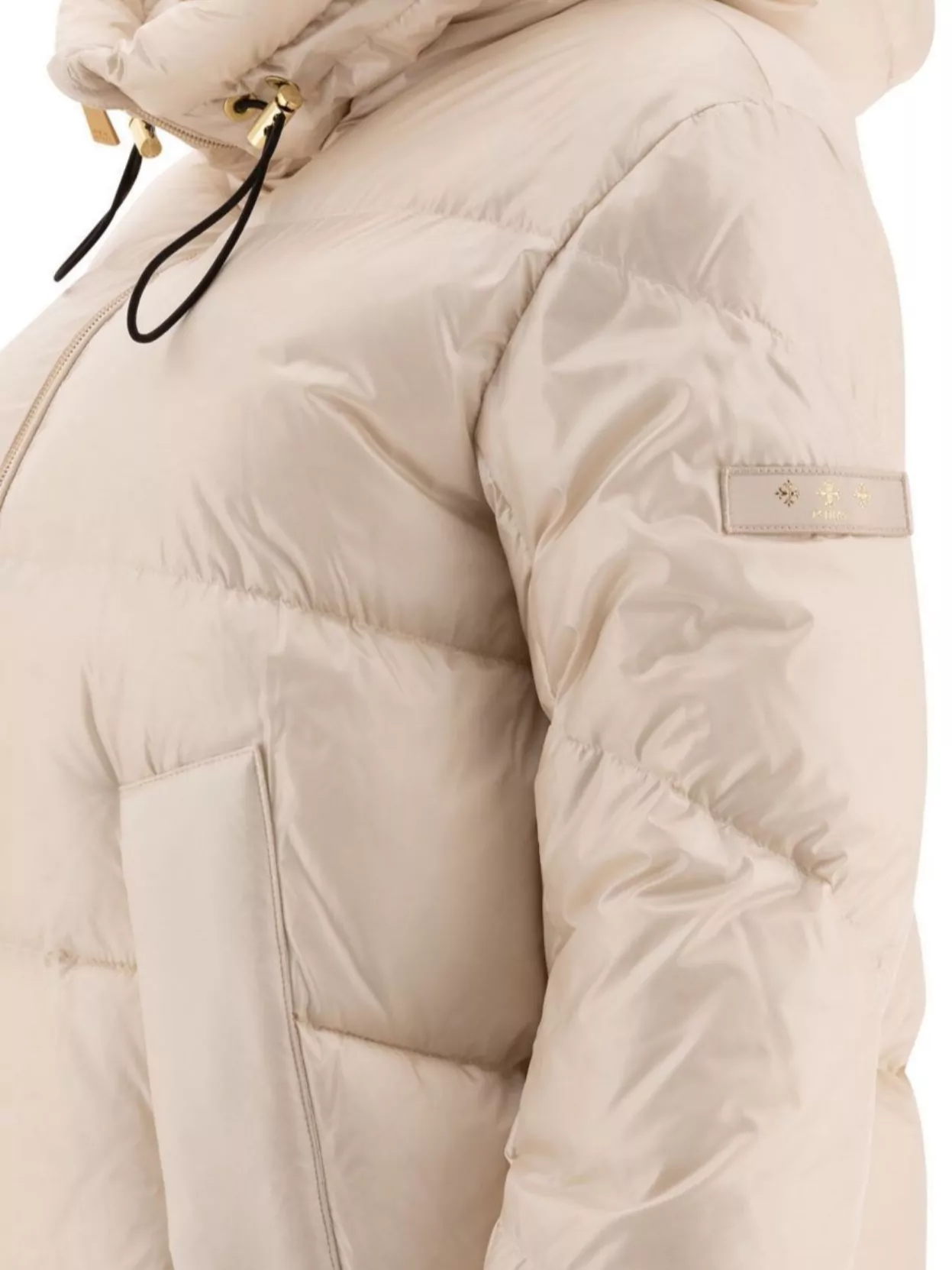 Tatras Quilted Texture Hooded Jacket With Side Pockets