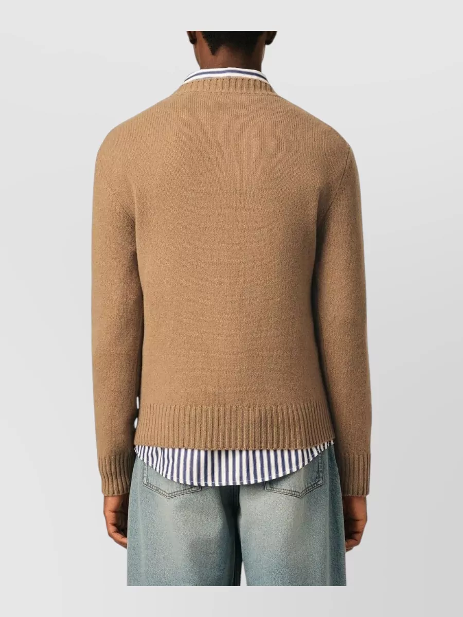 Ami Paris Cashmere Crewneck Sweater