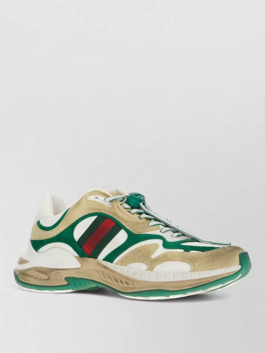 Gucci suede low-top sneakers