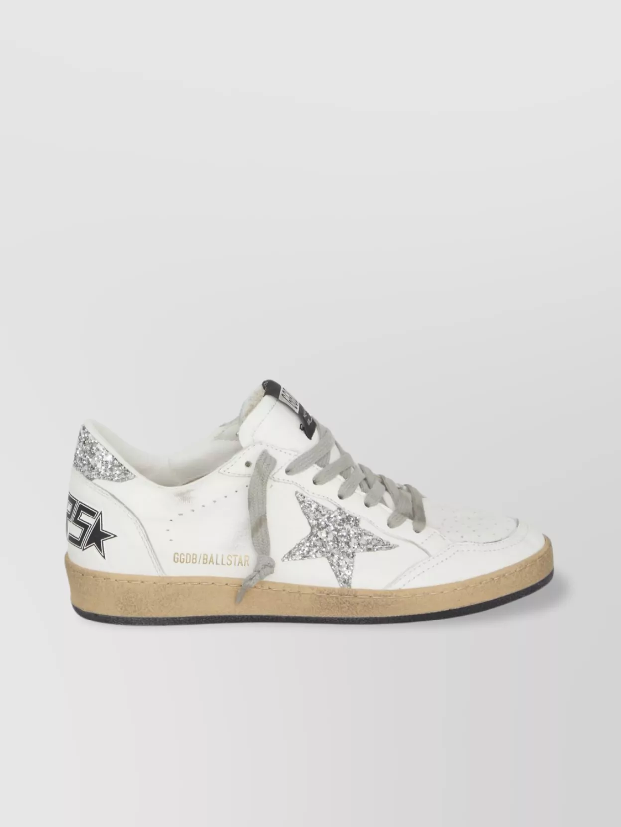Golden Goose 20mm Ball Star Nappa Leather Sneakers In White
