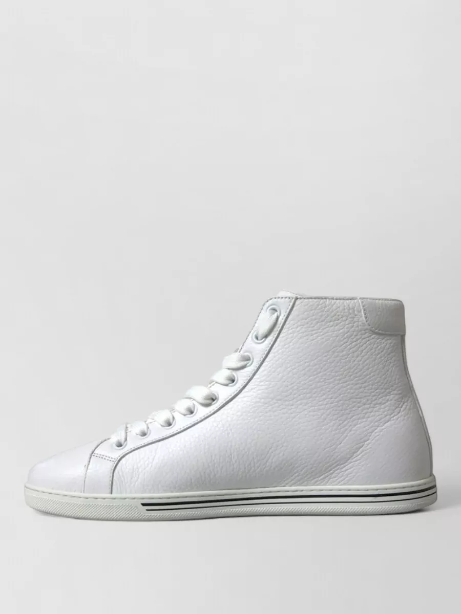 Dolce&Gabbana Leather High-Top Sneakers
