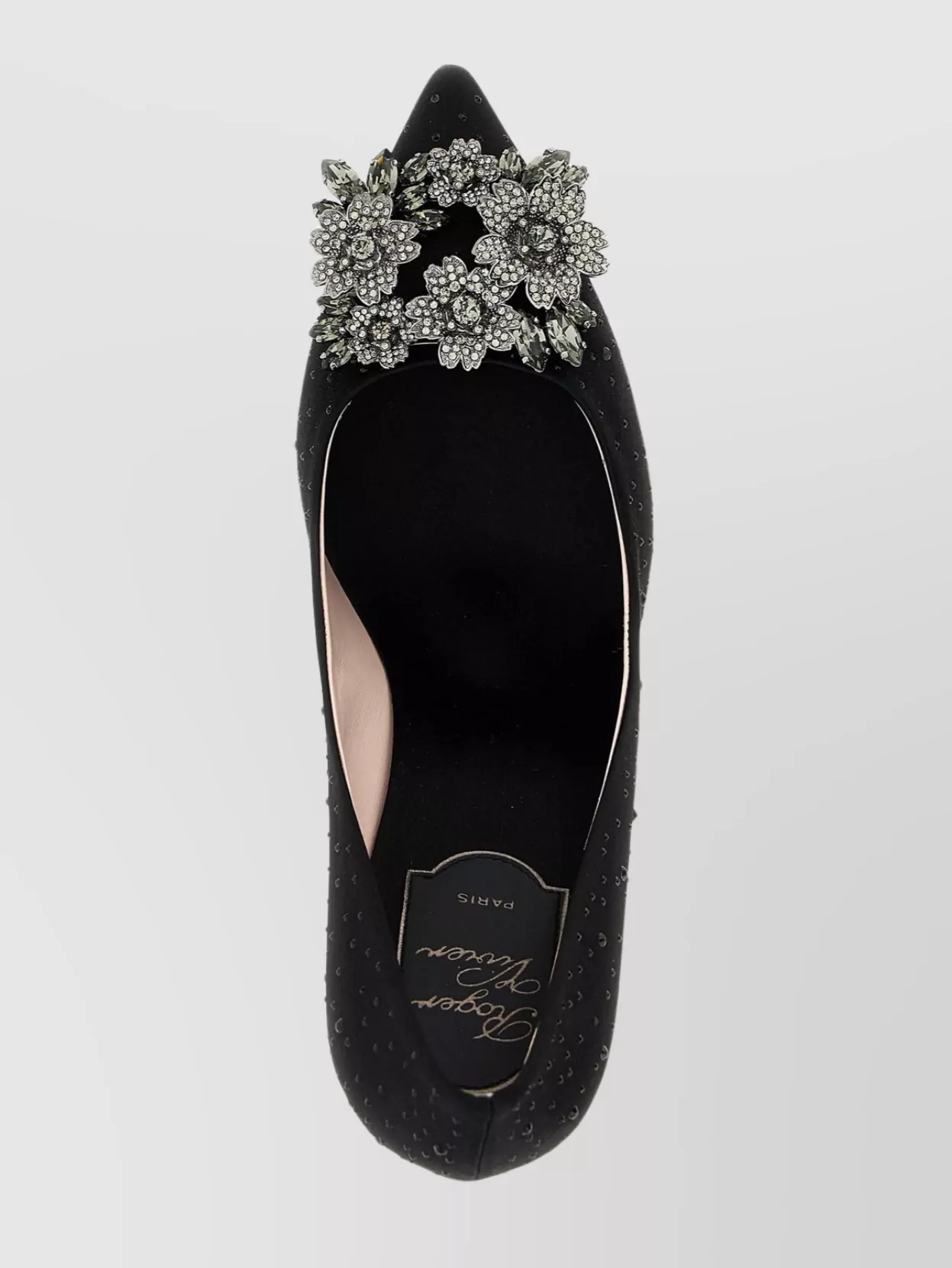 Roger Vivier "Textured Blossom Embellished" Pumps