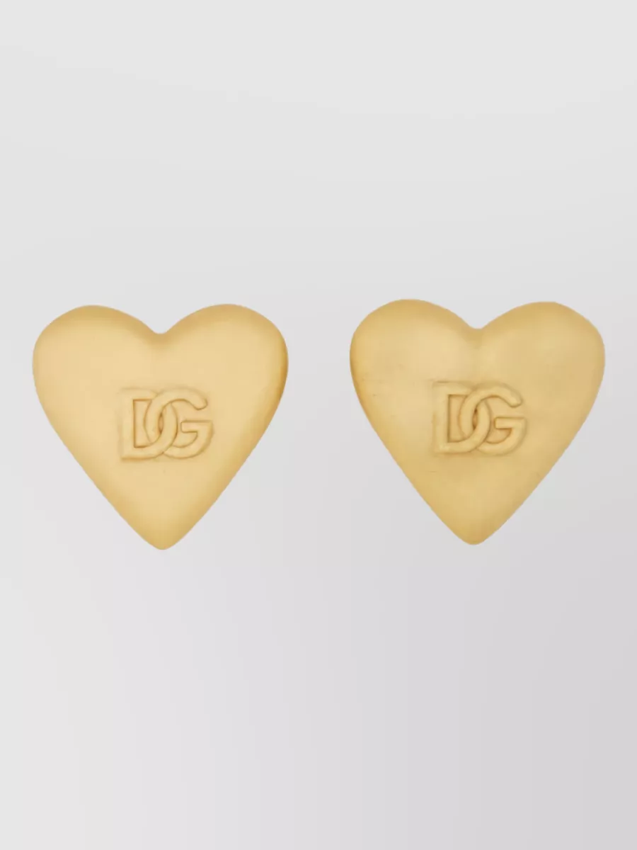 Dolce&Gabbana Logo Heart Earrings