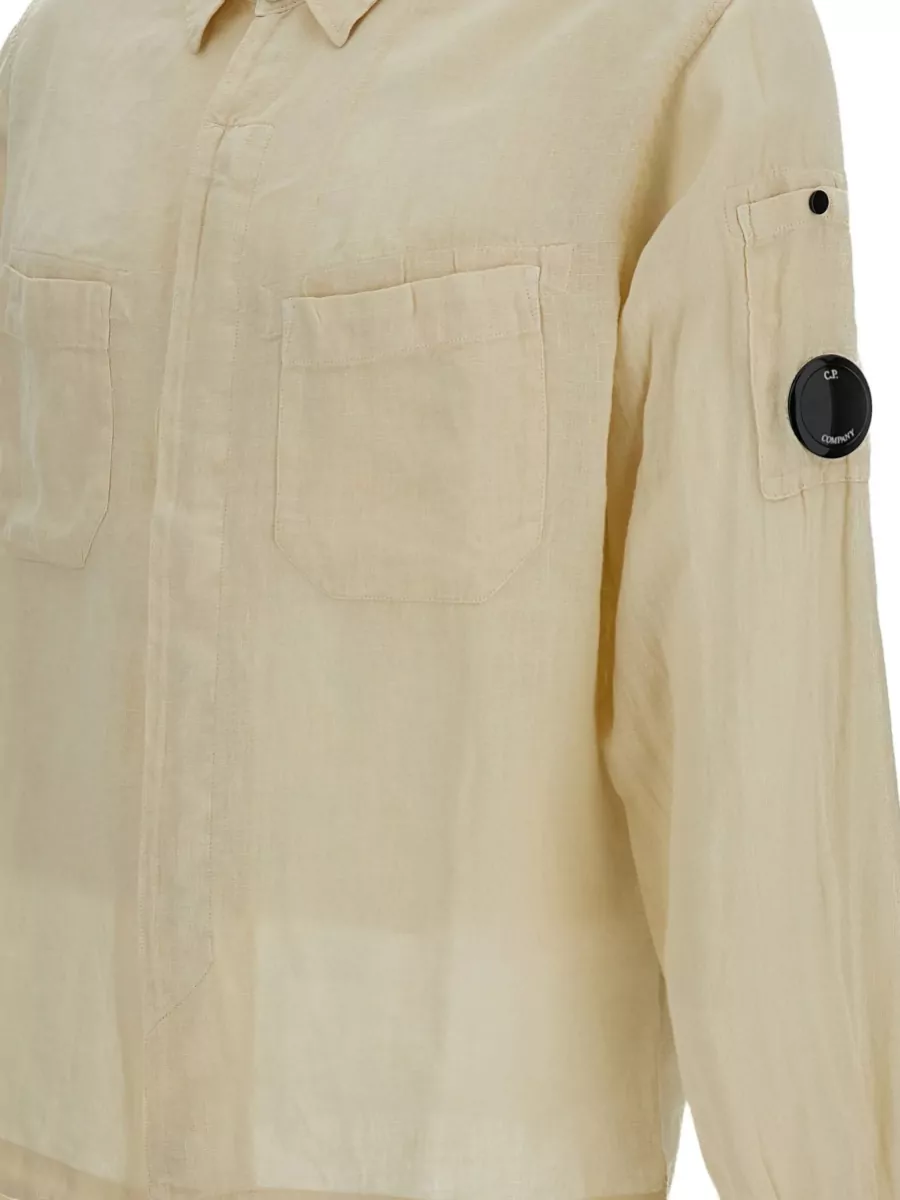 C.p. Company Linen Long-Sleeve Shirt