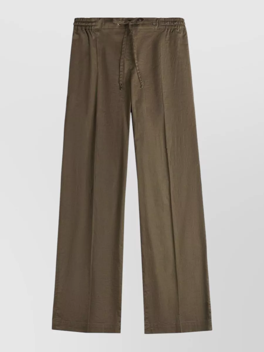 Fay cotton wide-leg trousers