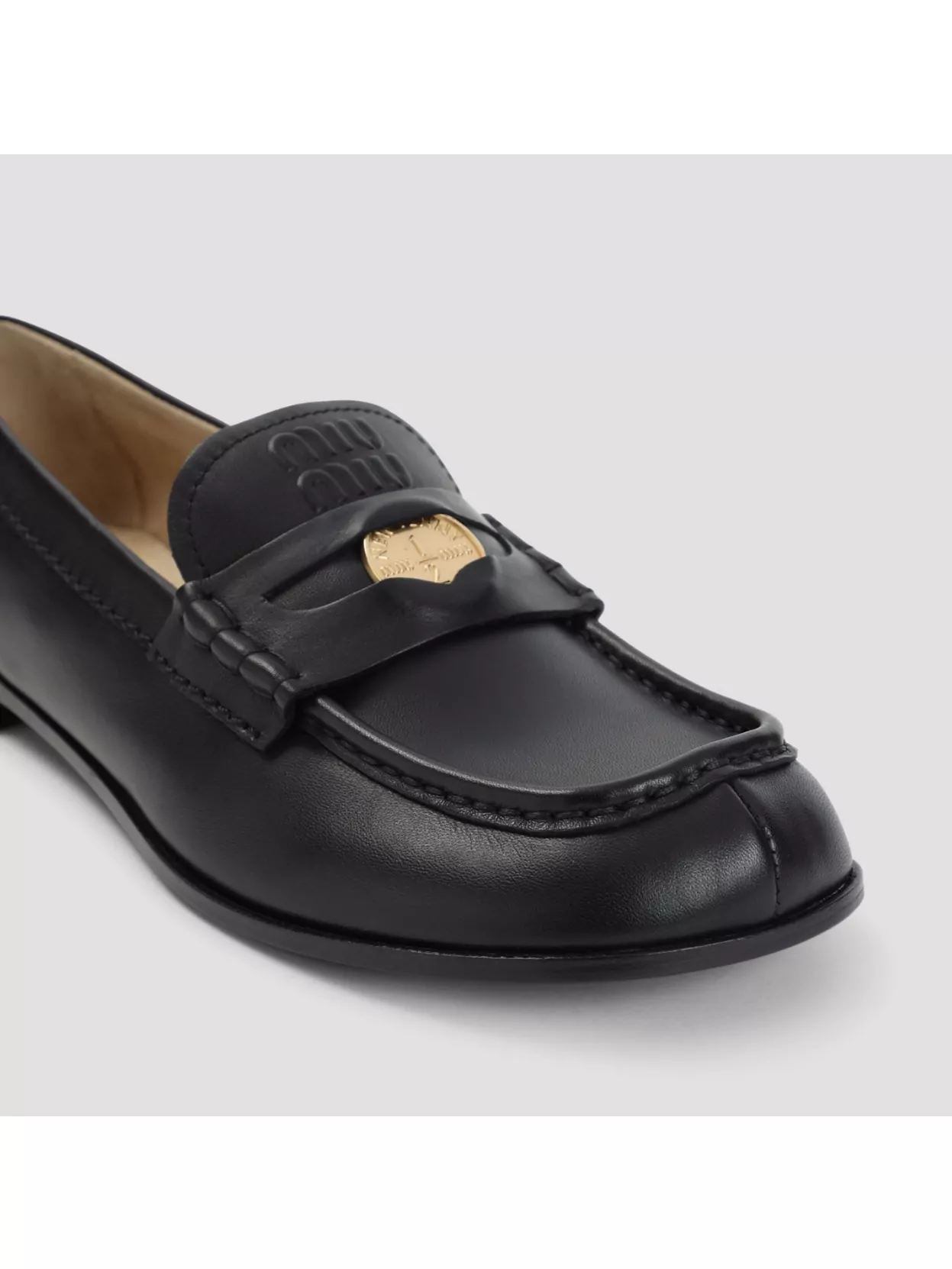 Miu Miu Nappa Calf Leather Loafers