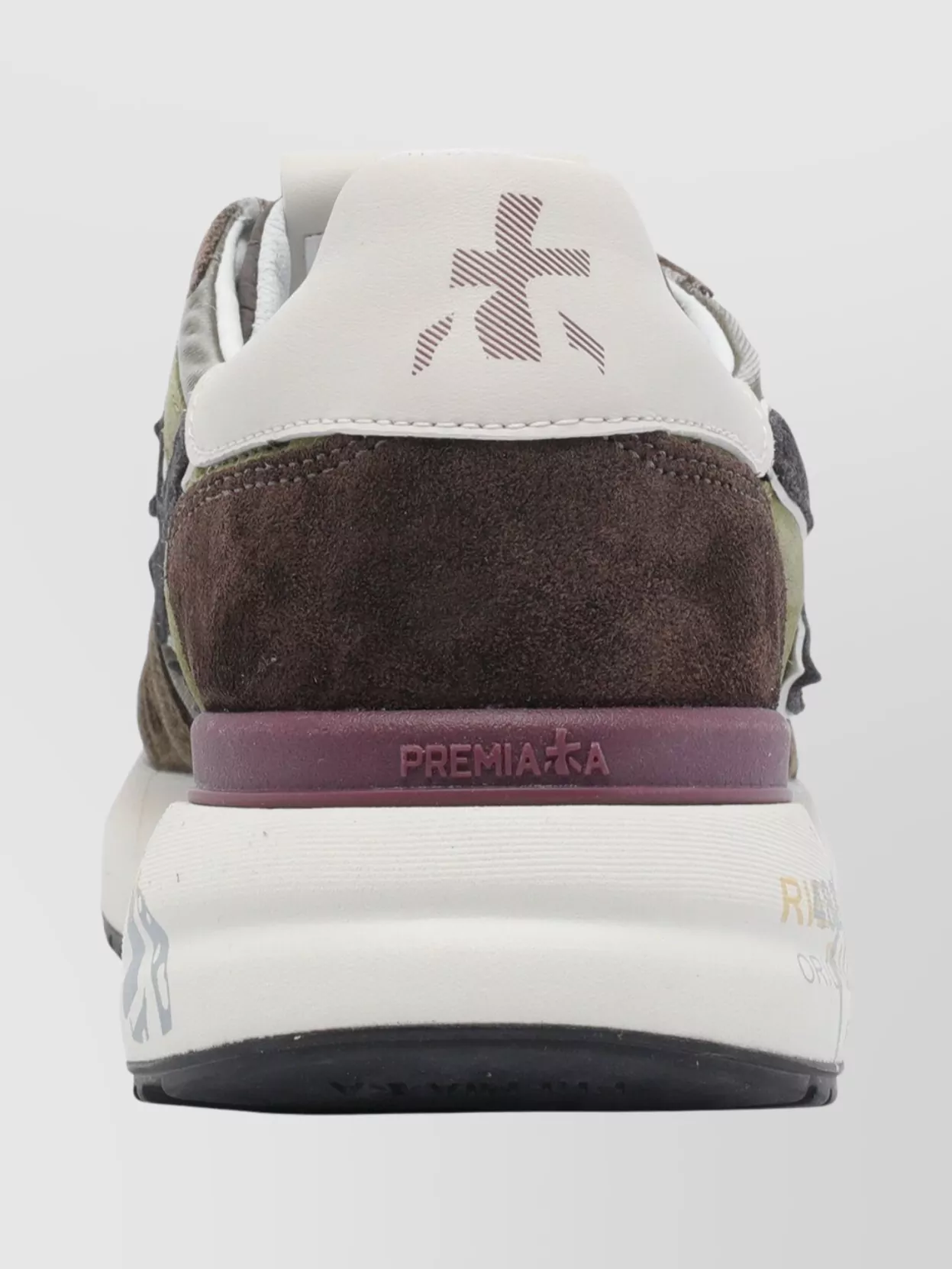 Premiata Multicolor Suede And Fabric Sneakers In Brown