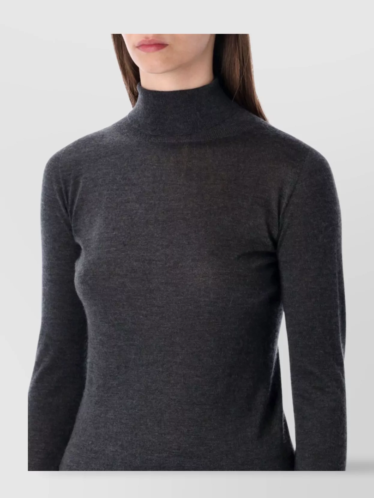 Fabiana Filippi Cashmere Silk Long Sleeve Turtleneck